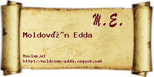 Moldován Edda névjegykártya